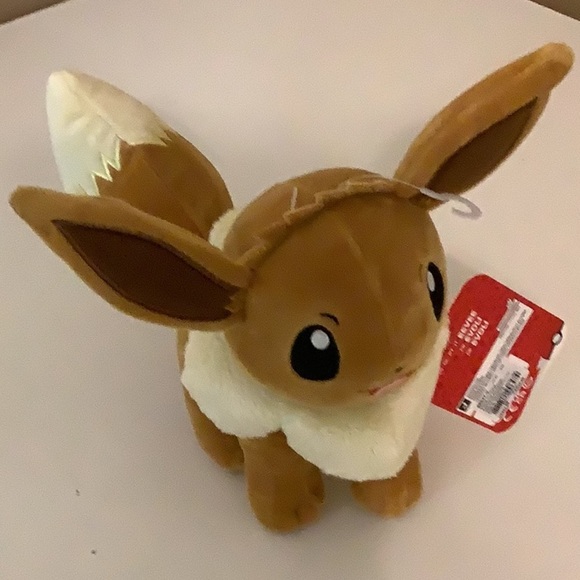 Pokemon Eevee 8’Inch Plush Toy Jazwares New With Tags - Picture 1 of 6